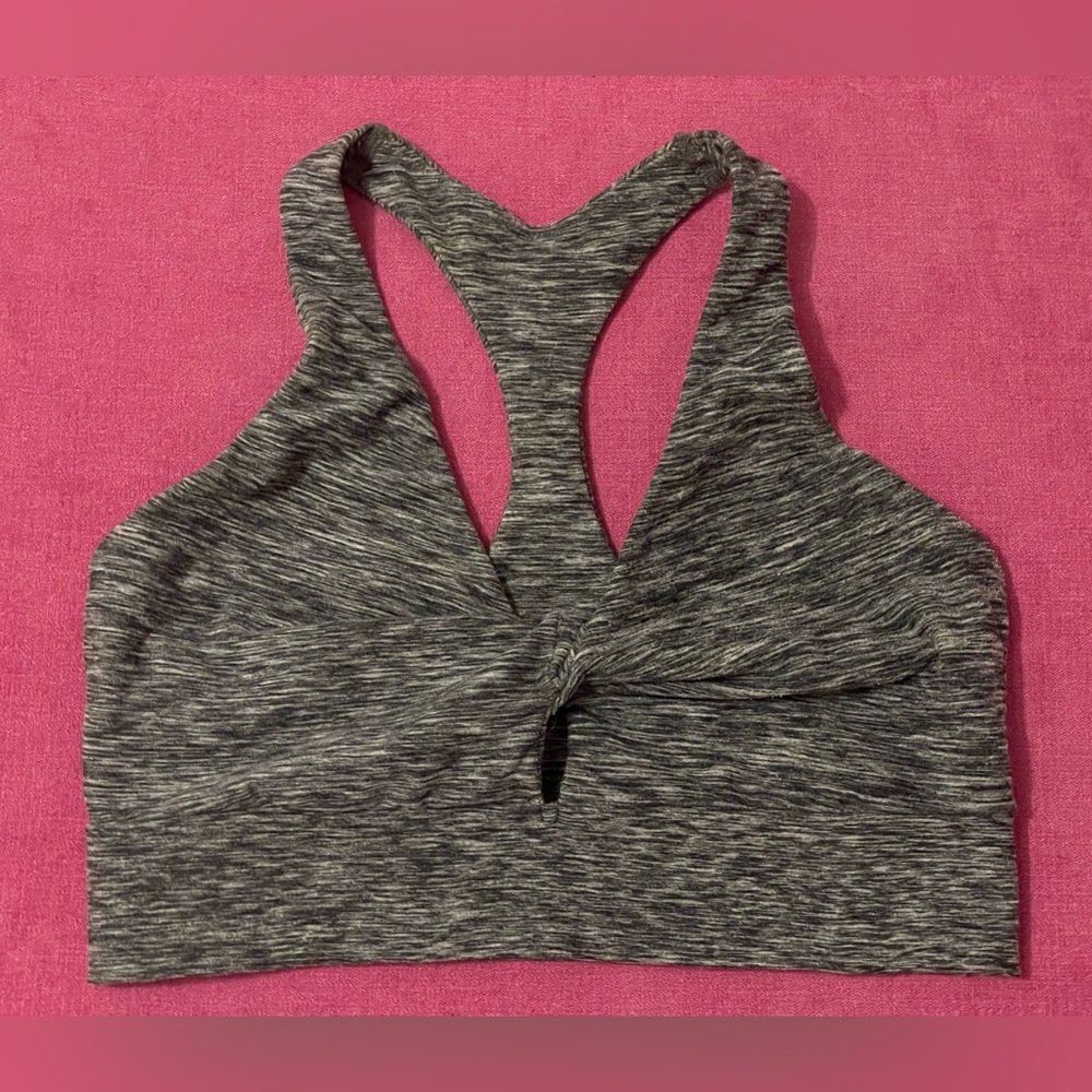 VS Sport Bra Soft Thick Stretchy Marled Gray